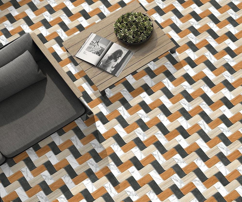 Etara design 5301 laid as a floor — Trio Weave
