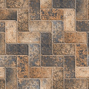 The 5327 tile face, close up