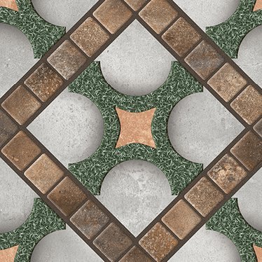 The 5513 tile face, close up