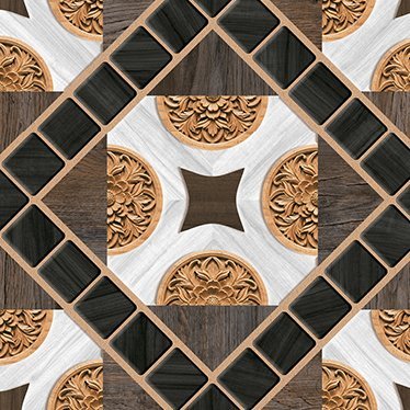 The 5514 tile face, close up