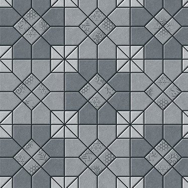The 5605 tile face, close up