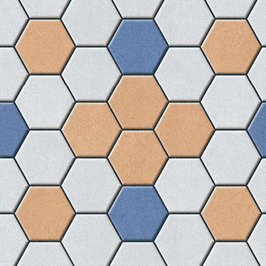The 5705 tile face, close up