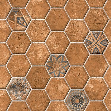 The 5706 tile face, close up