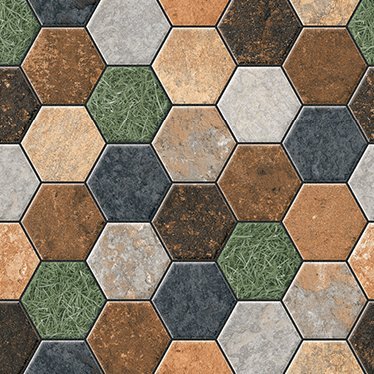 The 5708 tile face, close up