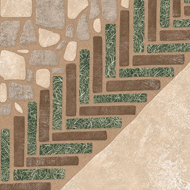 The 6103 tile face, close up