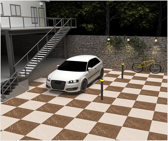 Etara design 1011-DK laid as a floor