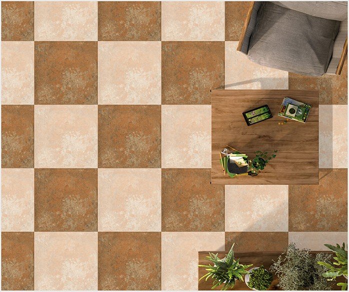 Etara design 1033-DK laid as a floor