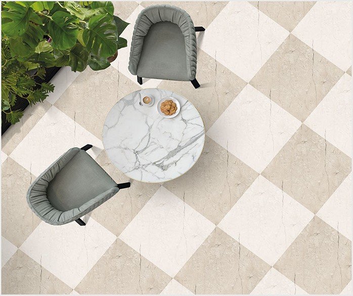 Etara design 1035-DK laid as a floor