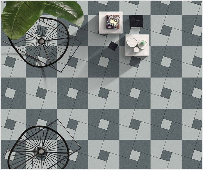 Etara design 1053-DK laid as a floor